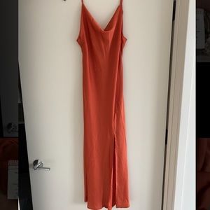 NWT slip dress - rust color size medium